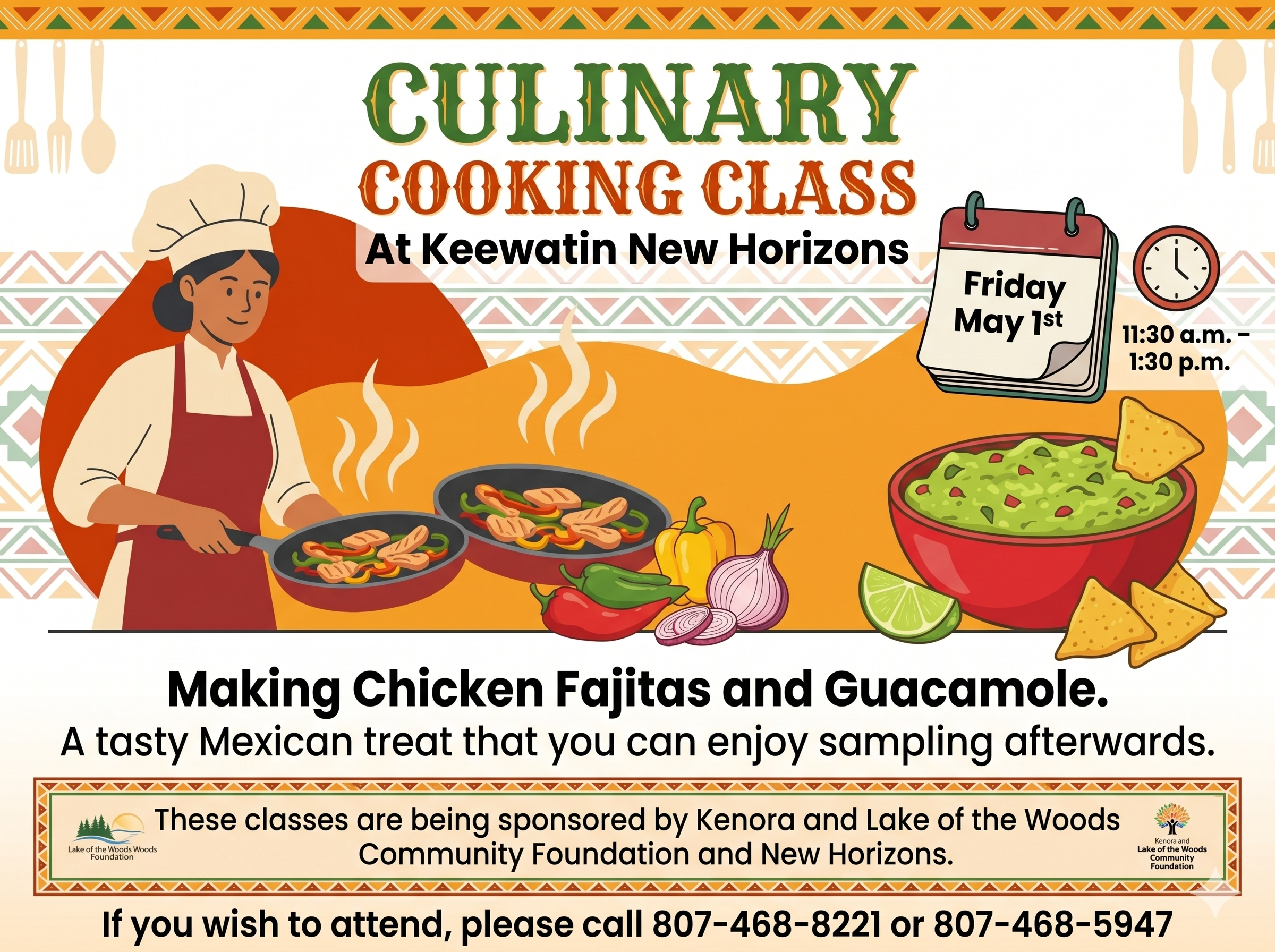 CULINARY COOKING CLASS May 1-2026