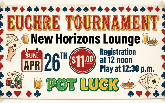 EUCHRE TOURNAMENT – April 26, 2026